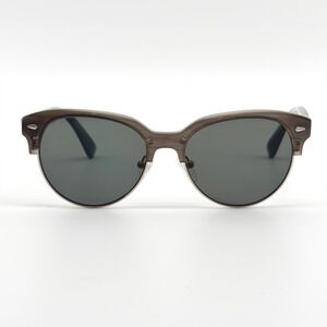 Carven‎ Mens Gray Browline Retro Sunglasses 51-18-142 Modern Designer Fashion